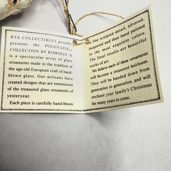 KURT ADLER Santa on Moon Xmas ornament Vintage Blown Glass Komozja Poland 2000 - Picture 9 of 14